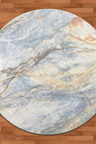 Marble 918 Yuvarlak Dekoratif Halı MDDMarkaev